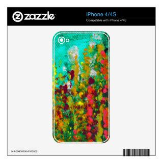 Green Garden iPhone Skin Decal For iPhone 4S