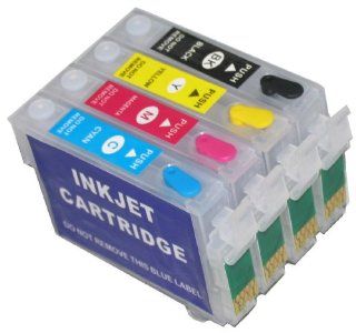 T126 Refillable Ink Cartridge for Epson Workforce 60/435/520/545/630/633/635 Electronics