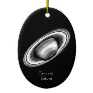 The Rings of Gas Giant Saturn   solar system image Christmas Tree Ornaments