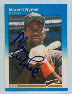 Marvell Wynne AUTO 1987 Fleer Padres PSA Pre Cert Auction Lot #435 Sports Collectibles
