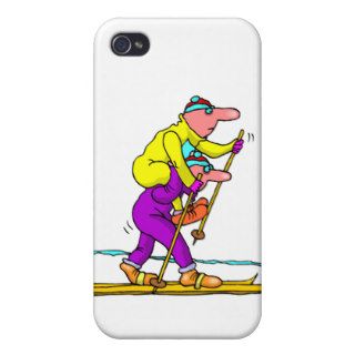 Cross country skiing iPhone 4/4S cases