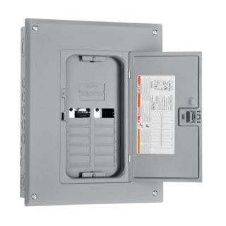 Square D by Schneider Electric Homeline 125 Amp 12 Space 24 Circuit Indoor Main Lugs Load Center with Cover and Factory installed Ground Bar HOM1224L125TC