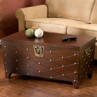 Nailhead Espresso Cocktail Table Trunk Upton Home Coffee, Sofa & End Tables