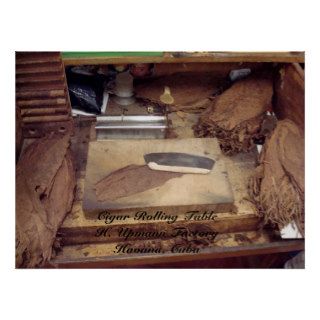 Table and Tools, Cigar Rolling TableH. Upmann FPosters