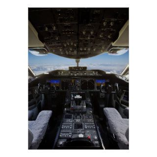 Boeing 787 Dreamliner   Cockpit HD Poster