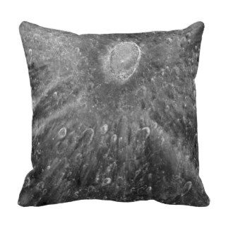 Lunar Impact Crater Tycho on Earth's Moon Throw Pillow