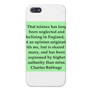 Charles Babbage quote iPhone 5 Cases