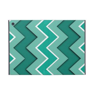 Chic Pastel Mint Green Zigzag Chevron Pattern Covers For iPad Mini
