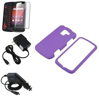 Purple Case/ Screen Protector/ Chargers for LG Optimus Slider LS700 BasAcc Cases & Holders