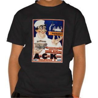 Vintage Advertising Ad Restaurant & Food Catering T shirts