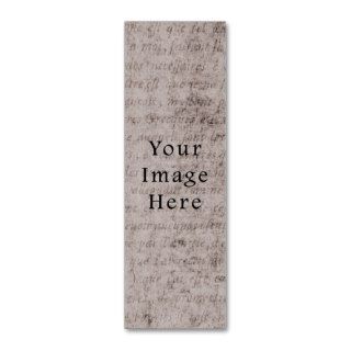 Vintage French Text Parchment Paper Background Business Card Templates