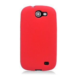 Eagle Cell SCSAMI437S03 Barely There Slim and Soft Skin Case for Samsung Galaxy Express i437   Retail Packaging   Red Cell Phones & Accessories