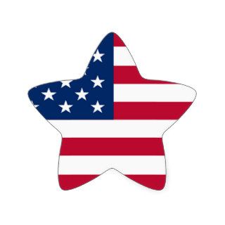 AMERICAN FLAG STAR STICKERS