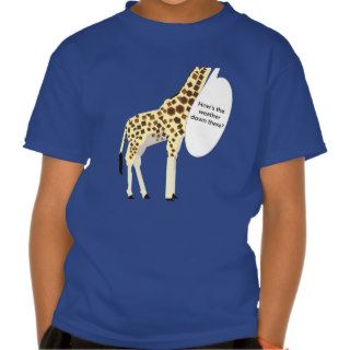 Giraffe How's the Weather Down There? T Shirts