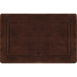 Home Dynamix Spa Retreat Racetrack Chocolate 20 in. x 30 in. Bath Mat 4A SPRTR 501