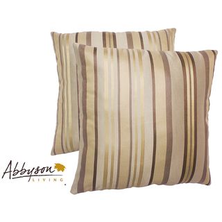 Abbyson Living Aroma 18 inch Cream Decorative Pillows (Set of 2) Abbyson Living Throw Pillows