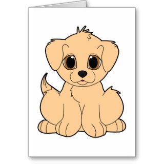 Golden Retriever Thank You Note for Birthday Gift Greeting Cards