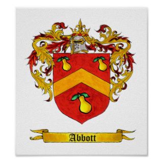 Abbott Shield / Coat of Arms Posters