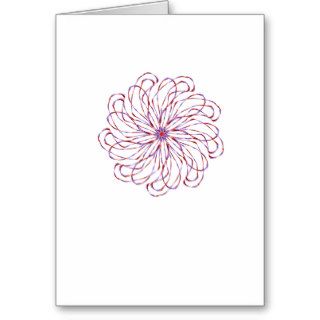 Flower spiral light purple lacy design graphic cards