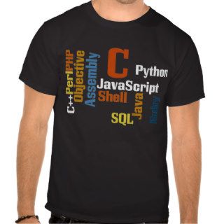 Multilingual Programmer Black T Shirt