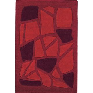Ruby Red Rug (6'7 x 9'6) 7x9   10x14 Rugs