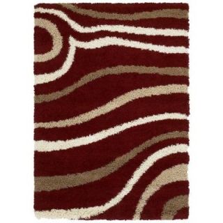 United Weavers  Gatsby Cranberry 7 ft. 10 in. x 10 ft. 6 in. Contemporary Area Rug 320 00134 811