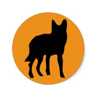 sun dog wolf icon sticker