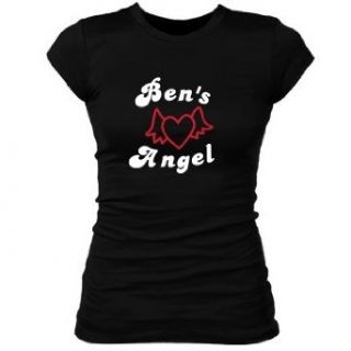 Ben's Angel Junior Fit Bella Sheer Rib T Shirt Novelty T Shirts Clothing
