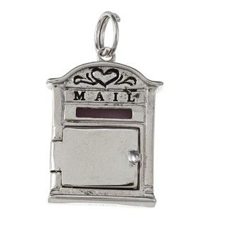 La Preciosa Sterling Silver Hinged Door Mailbox Charm La Preciosa Silver Charms