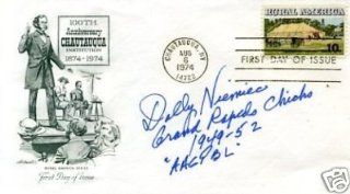Dolly Niemiec AAGPBL Grand Rapids Chicks Signed Autograph FDC   Memorabilia Entertainment Collectibles