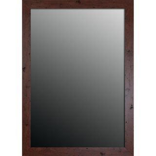 New England Walnut Finish 25x35 inch Mirror Mirrors