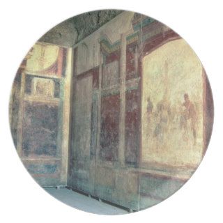 Frescos in the Tablinium, House of Livia, 1st cent Dinner Plate