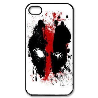 Custom Deadpool Cover Case for iPhone 4 4s LS4 1623 Cell Phones & Accessories