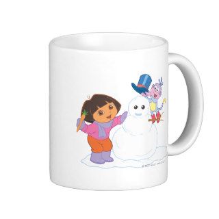 Dora & Boots Make a Snowman Mug