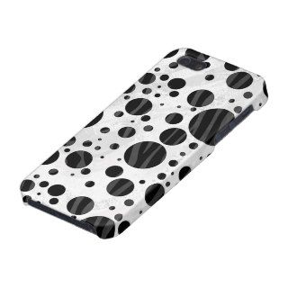 Zebra Black and Gray Print iPhone 5/5S Covers