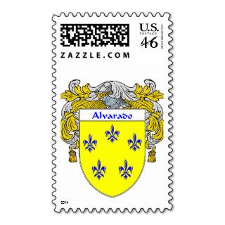 Alvarado Coat of Arms (Mantled) Postage Stamp