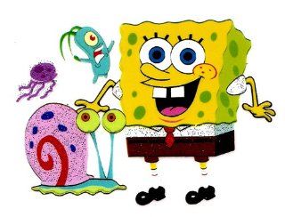 Spongebob Squarepants Gary snail Sheldon J Plankton Heat Iron On Transfer for T Shirt  Other Products  