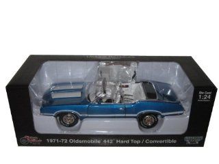1971 1972 Oldsmobile 442 W 30 Convertible Blue 1/24 Toys & Games