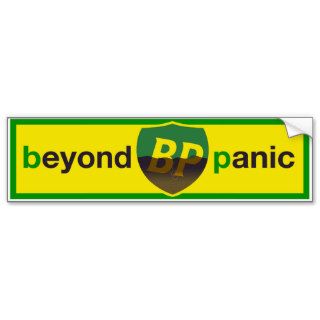 BP Beyond Panic  Retro Shield Bumper Sticker