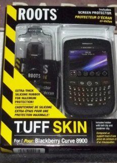 Roots Tuff Skin Accessories Kit for Blackberry Curve 8900 (Black) Cell Phones & Accessories