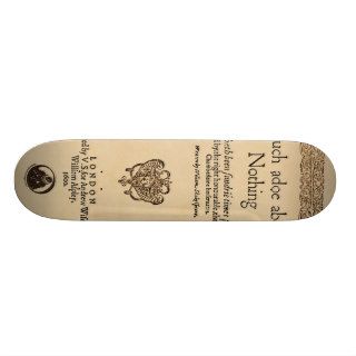 Front Piece to Much Ado About Nothing Quarto Skateboard Decks