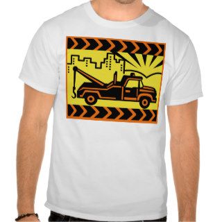 wrecker pick up tow truck vintage t shirts