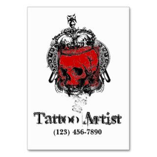 Skull Tattoo Artist Business Card
