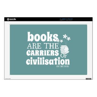 Books are the Carriers of Civilisation Skin For 17" Laptop
