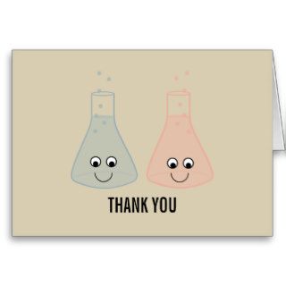 Cute Chemistry Thank You Card