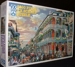 Royal Street, New Orleans 3000 piece F.X. Schmid Puzzle 45"X32" Toys & Games