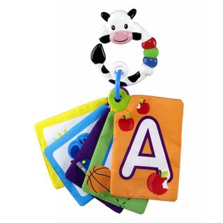 Baby Einstein Shapes & Numbers Cow Discovery Cards Baby Einstein Rattles