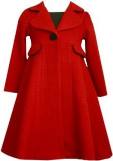 Bonnie Jean Girls 2 6x Boucle Dress And Coat Set, Red, 6x Clothing Sets Clothing