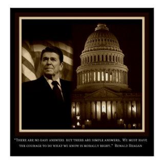 Ronald Reagan Inspirational Poster
