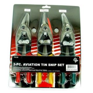 Stalwart Heavy Duty Aviation Tin Snip Set (3 Piece) 75 4130